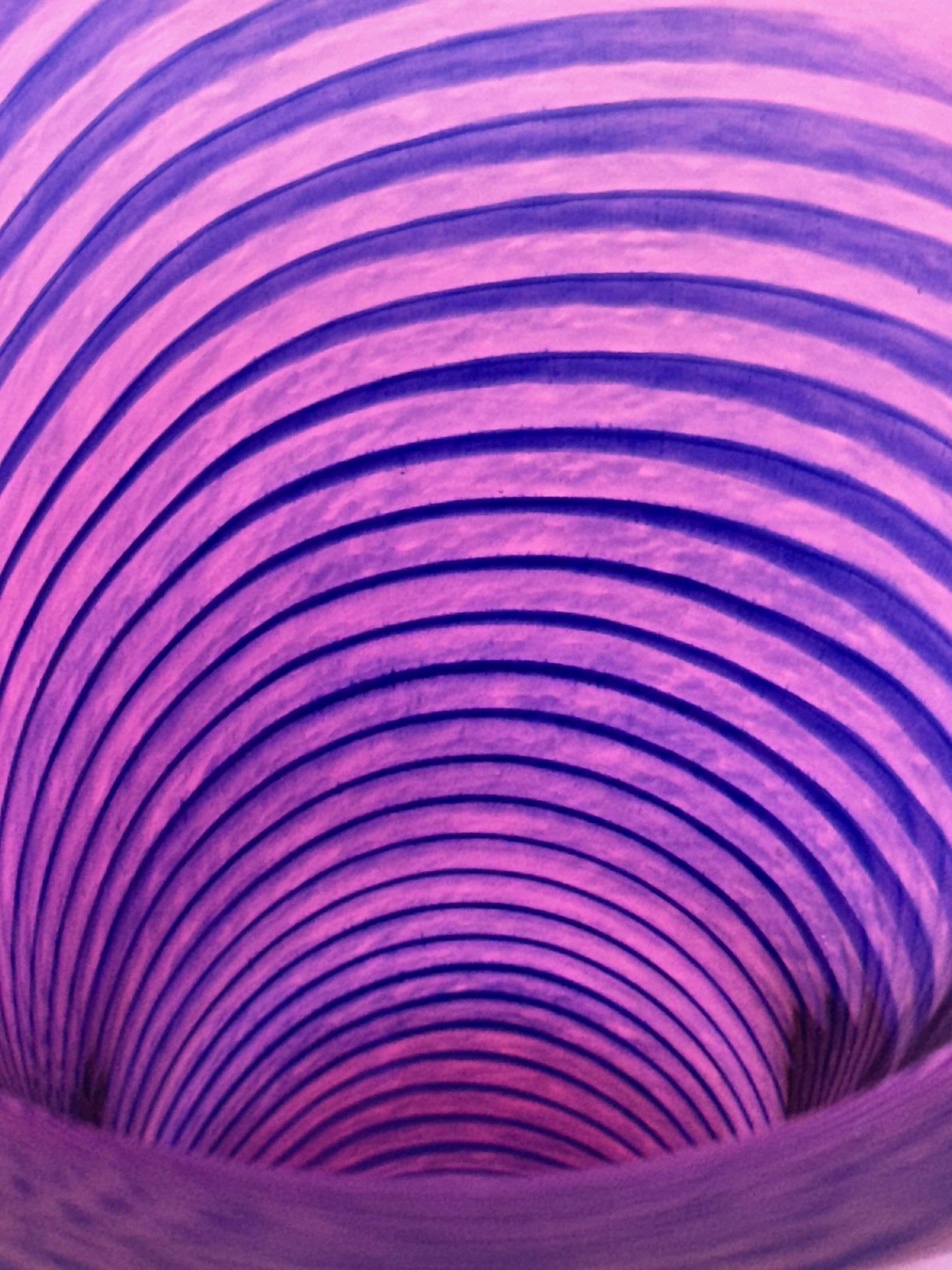 Beautiful Young Constantin Red Purple Blue Swirl Art Glass Flared Trumpet Vase