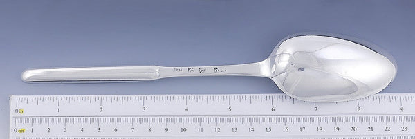 Rare 1761 Antique Scottish Sterling Silver Double Marrow Scoop Spoon 9"
