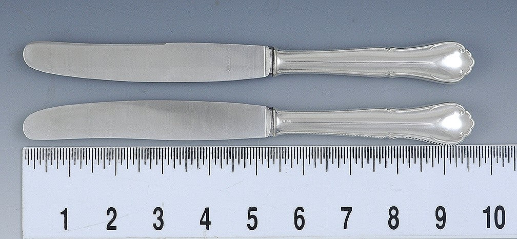 12 German Silver Dinner Knives c. 1930s-40s
