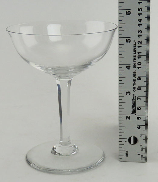 7 Genuine Baccarat Coppelia Pattern Crystal Champagne Glasses