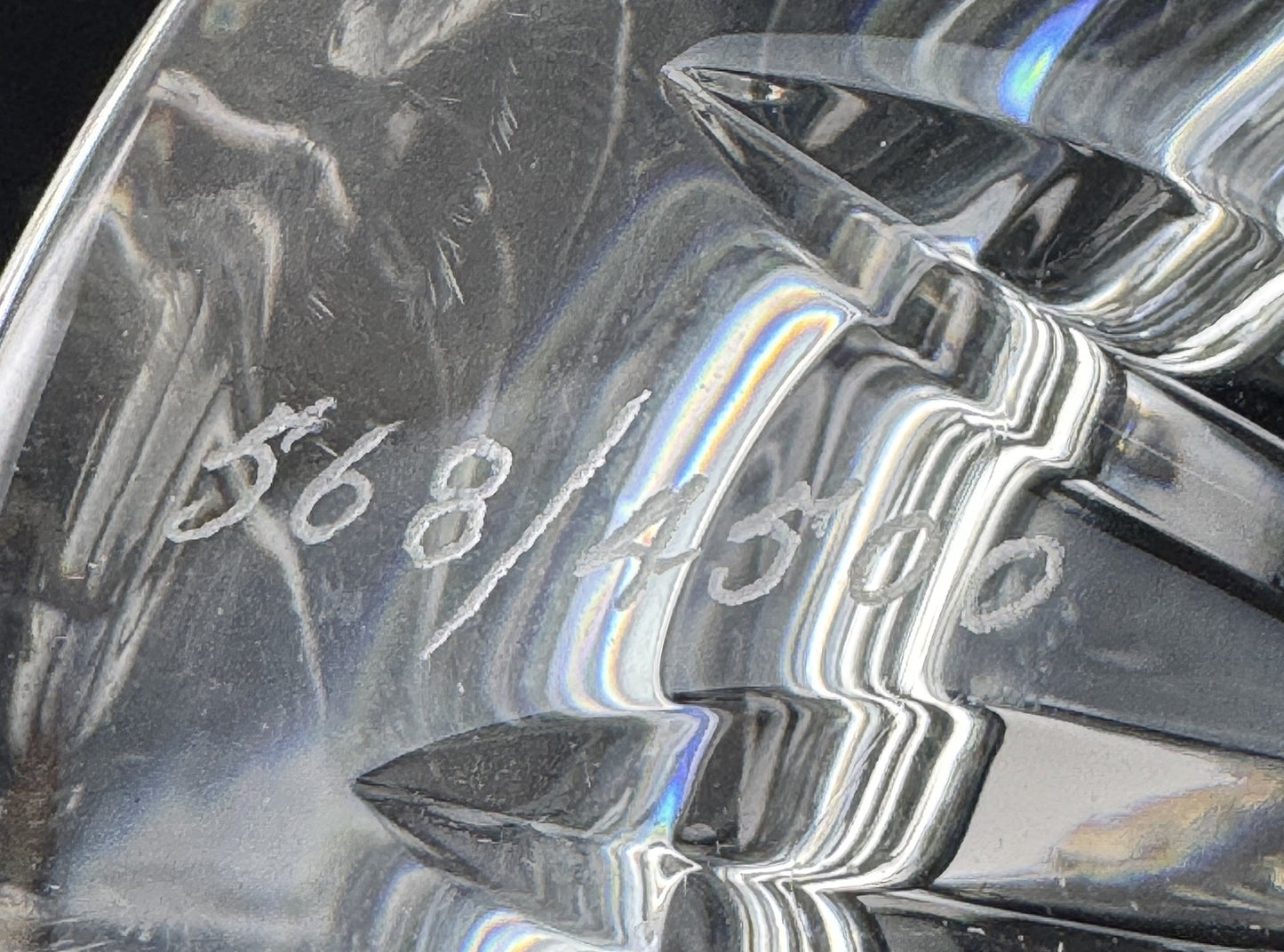 Limited Edition Waterford Cut Glass Crystal Holiday Ribbon Bow Footed Bowl