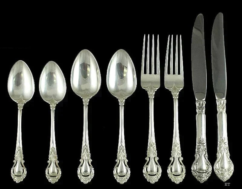 8pc Stieff Royal Dynasty Sterling Silver Place Settings