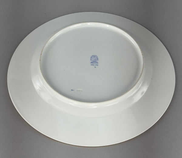 Fine Herend Handpainted Emaille Rose ERS 11" Charger Plate Pink Floral 2527