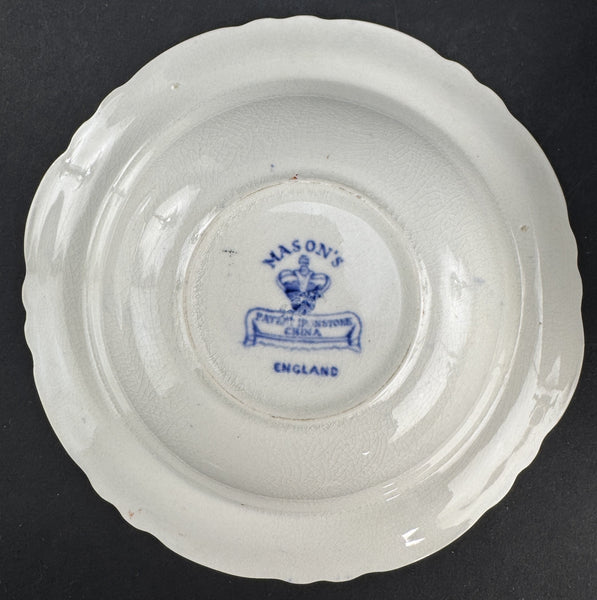 Great Set 12 c1920s Mason's Ironstone China Flying Bird 6.5" Dessert Fruit Bowls