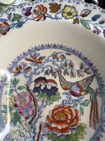 Great Set 12 c1920s Mason's Ironstone China Flying Bird 6.5" Dessert Fruit Bowls