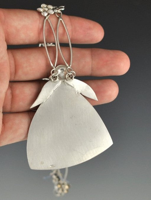 Vintage Sterling Arts and Crafts-Style Floral Necklace