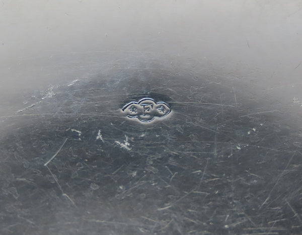 Gorgeous c 1895 Art Nouveau Floral Rim Sterling Silver Lobbed Dish 9 3/4 in