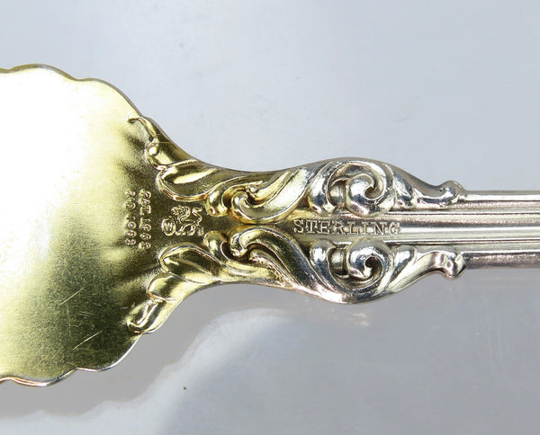 6 Pristine c1902 Whiting Sterling Silver Lily Oyster Cocktail Seafood Forks