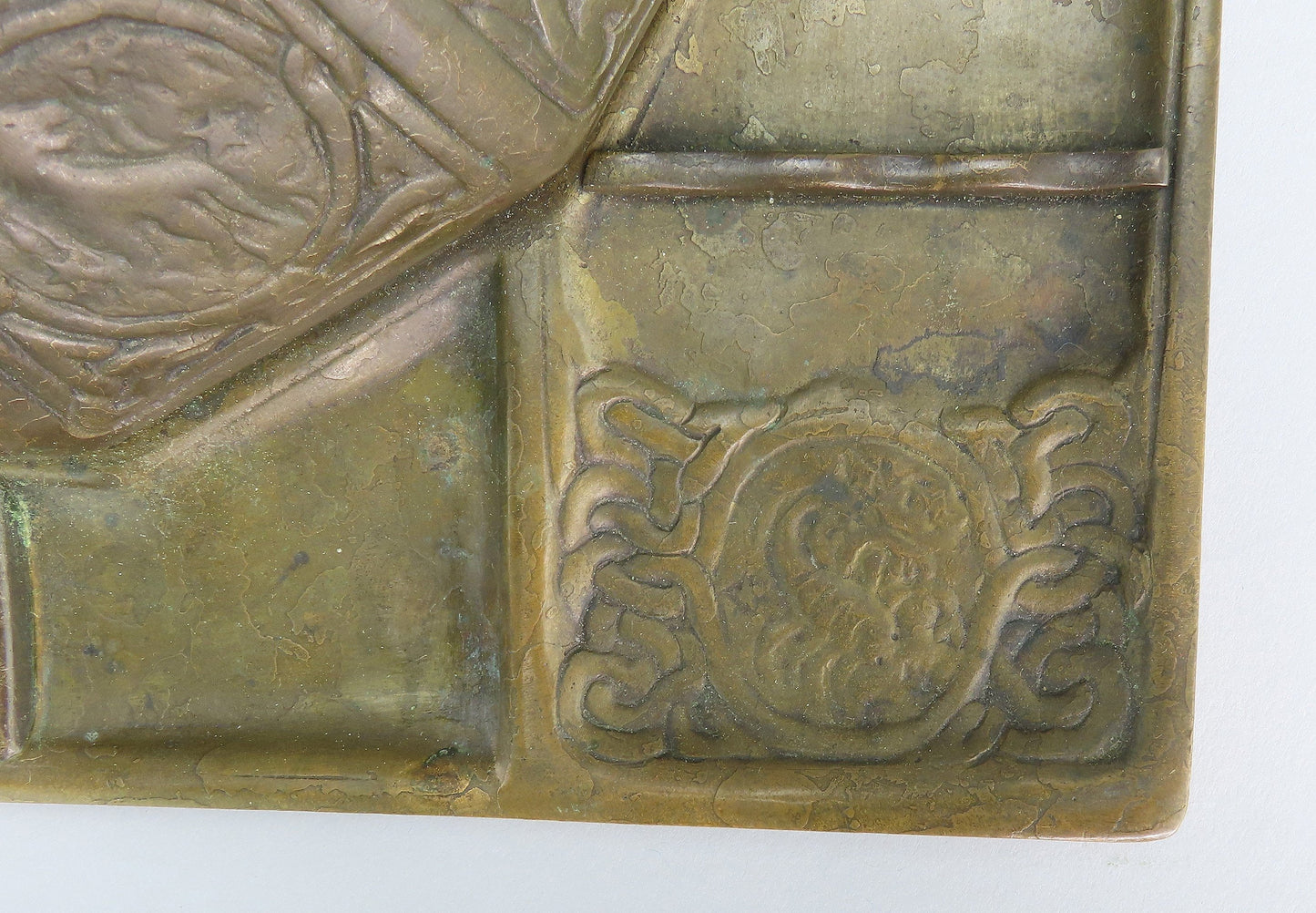 Fabulous Tiffany Studios Largest Zodiac 1073 Inkwell Desk Tray 10 3/4" x 9 3/4"