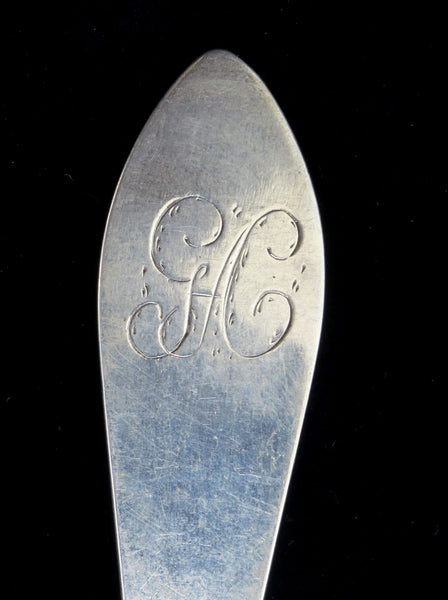 Lovely 1790s Coin Silver Serving Spoon Pointed End 9 Inches