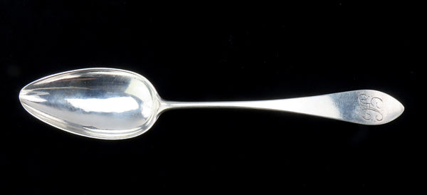 Lovely 1790s Coin Silver Serving Spoon Pointed End 9 Inches