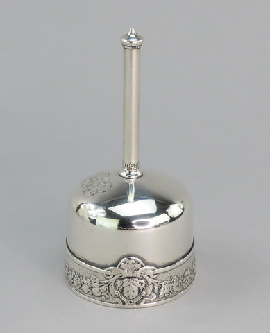 c1855 Lovely Old Gorham Silver Bell Floral Border 4 1/8" Tall