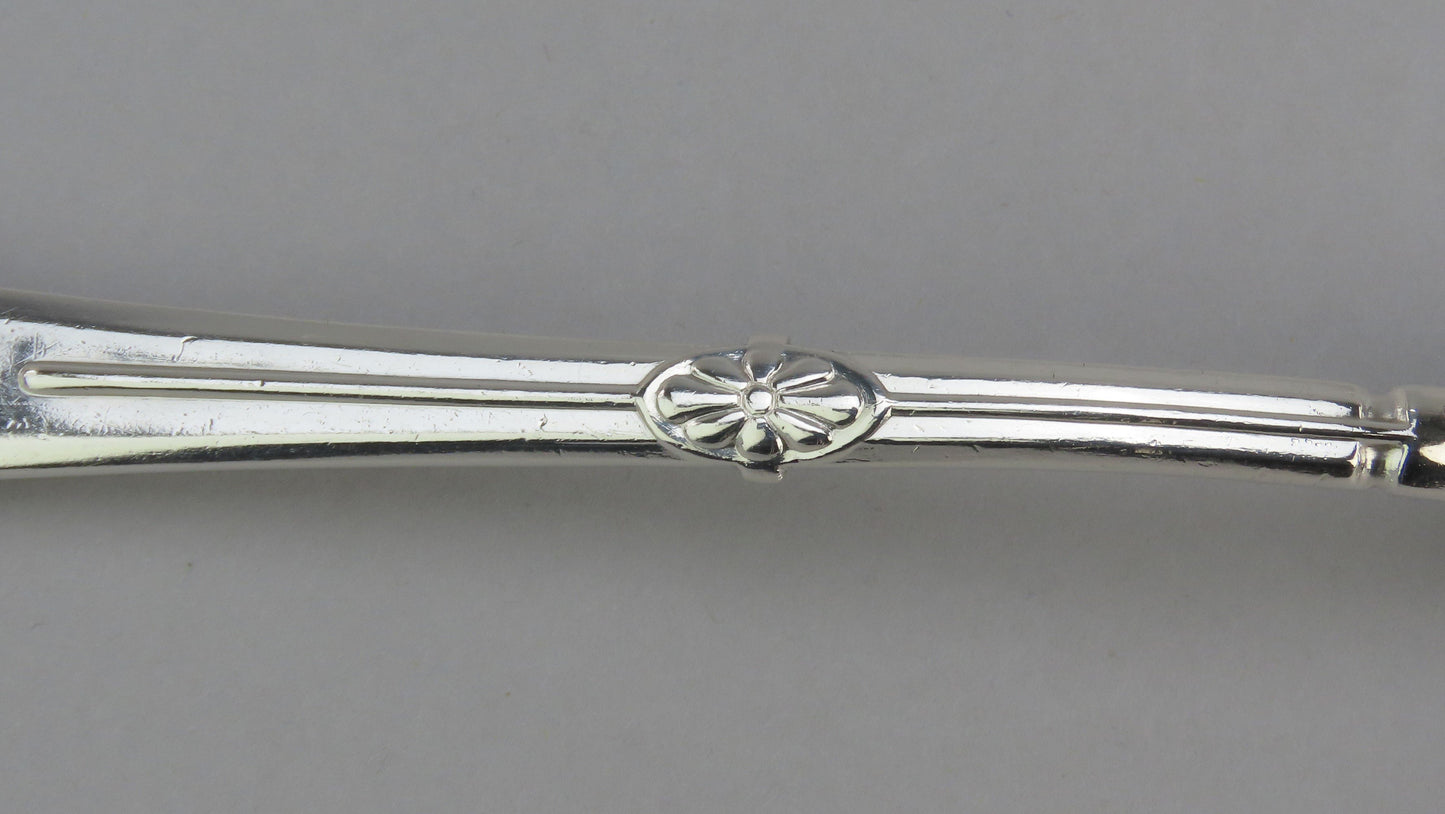 Gorham Medallion pattern Sterling Silver Large Serving Spoon Crisp