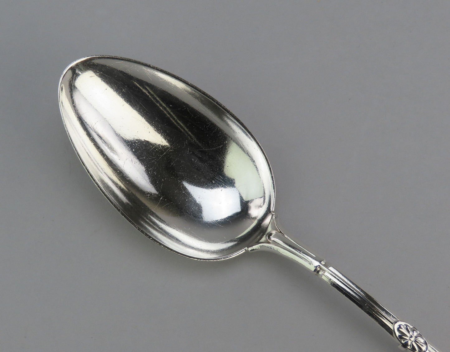 Gorham Medallion pattern Sterling Silver Large Serving Spoon Crisp