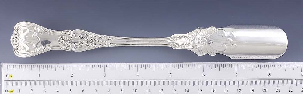 Heavy Gorham King George 1894 Sterling Silver Cheese Scoop 8 1/2"