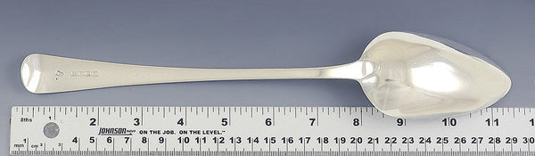Antique English Georgian Sterling Silver Stuffing Serving Platter Spoon 1805