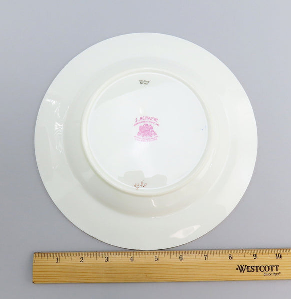 10 Pretty Cauldon Porcelain Cobalt Wide Rimmed Soup Bowl 6228