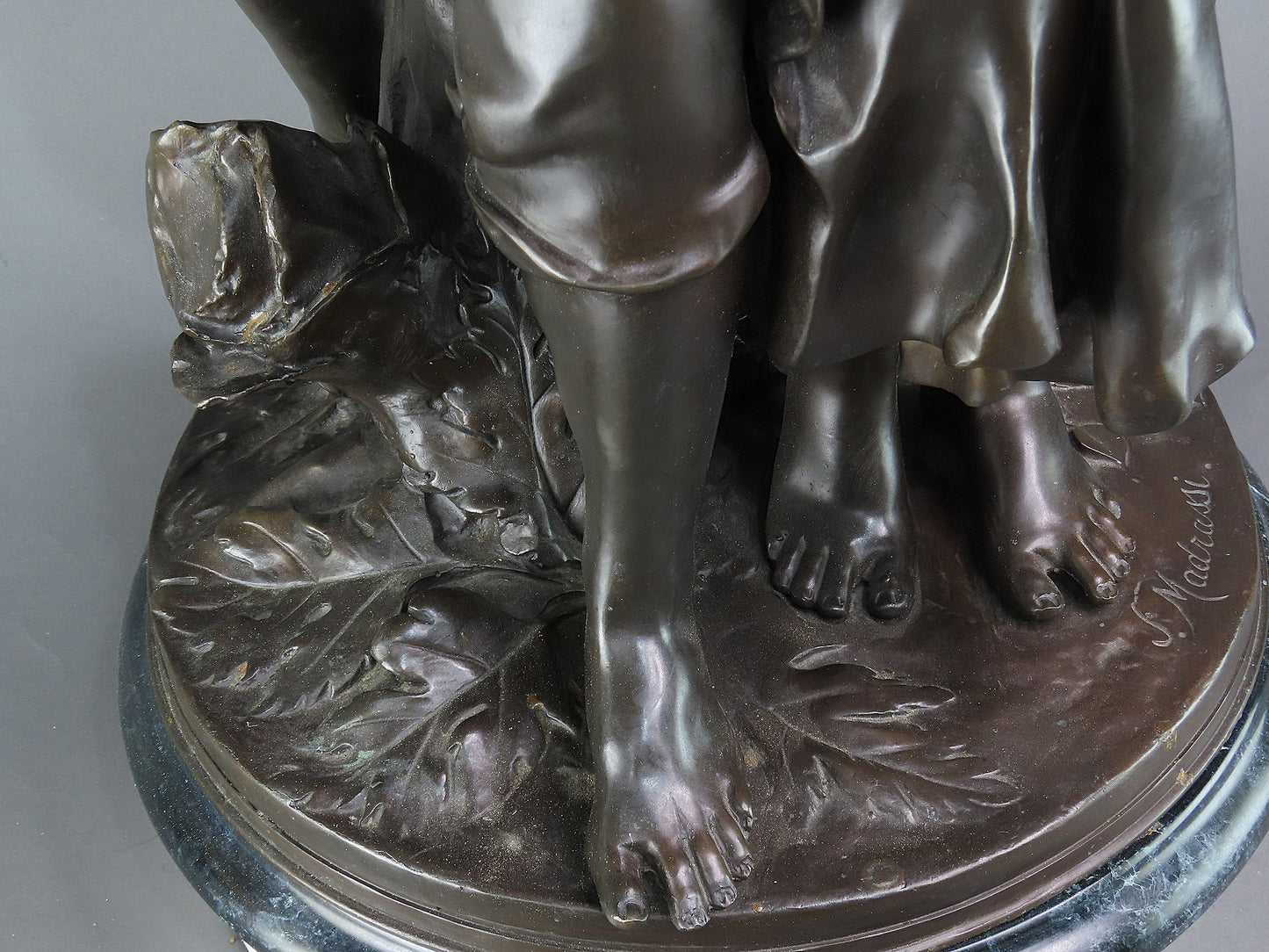 Luca Madrassi Italian French Bronze 30" Statue The Lovers d'Amoreaux PICKUP ONLY