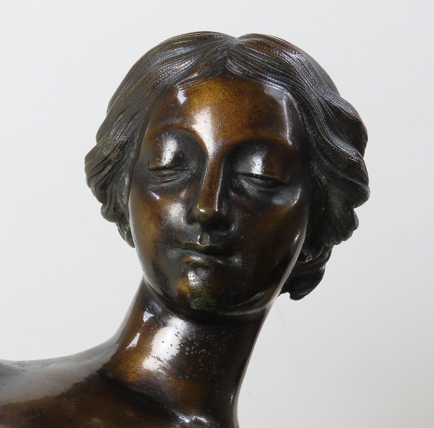 Superb French Bronze Nude Bathing Woman Nymph Statue a. Etienne Maurice Falconet