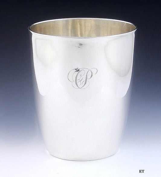 c1805 Antique American Coin Silver Beaker Tumbler Cup 3 3/8"