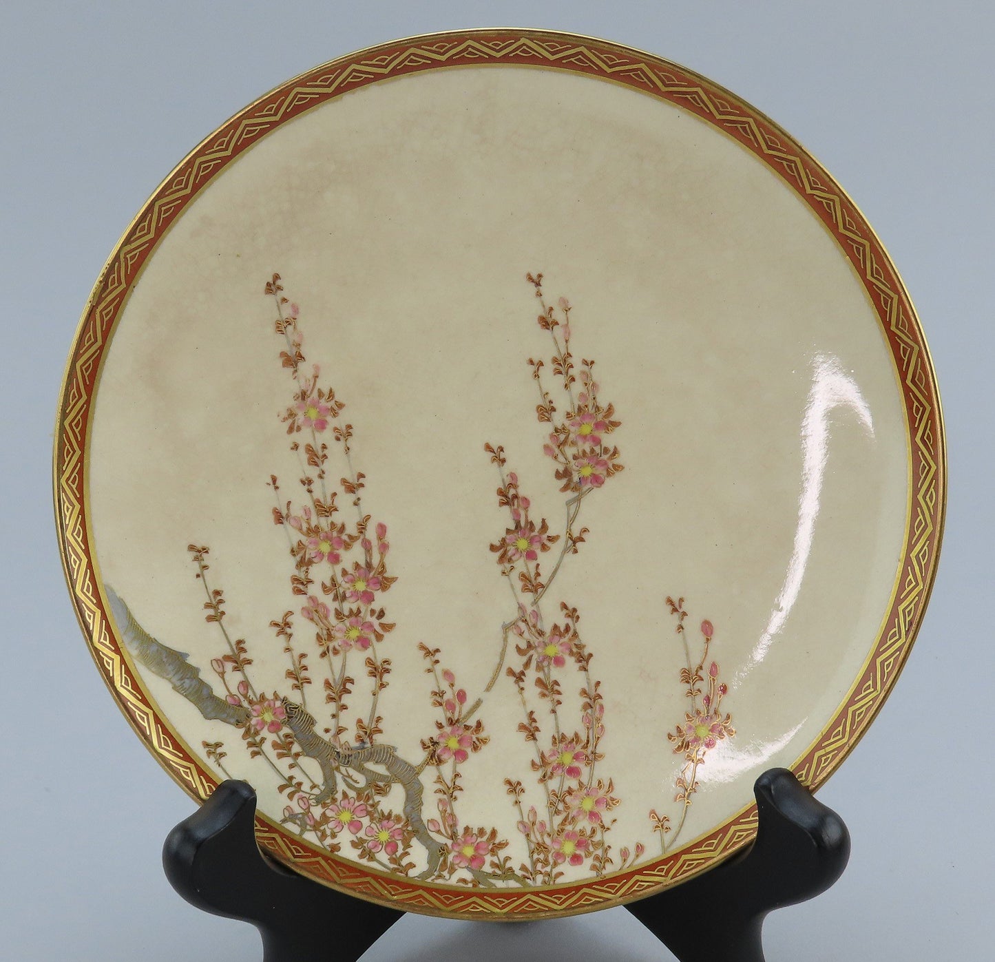 Lovely 21 Piece Japanese Satsuma Tea Set Service for 6 Cherry Blossoms