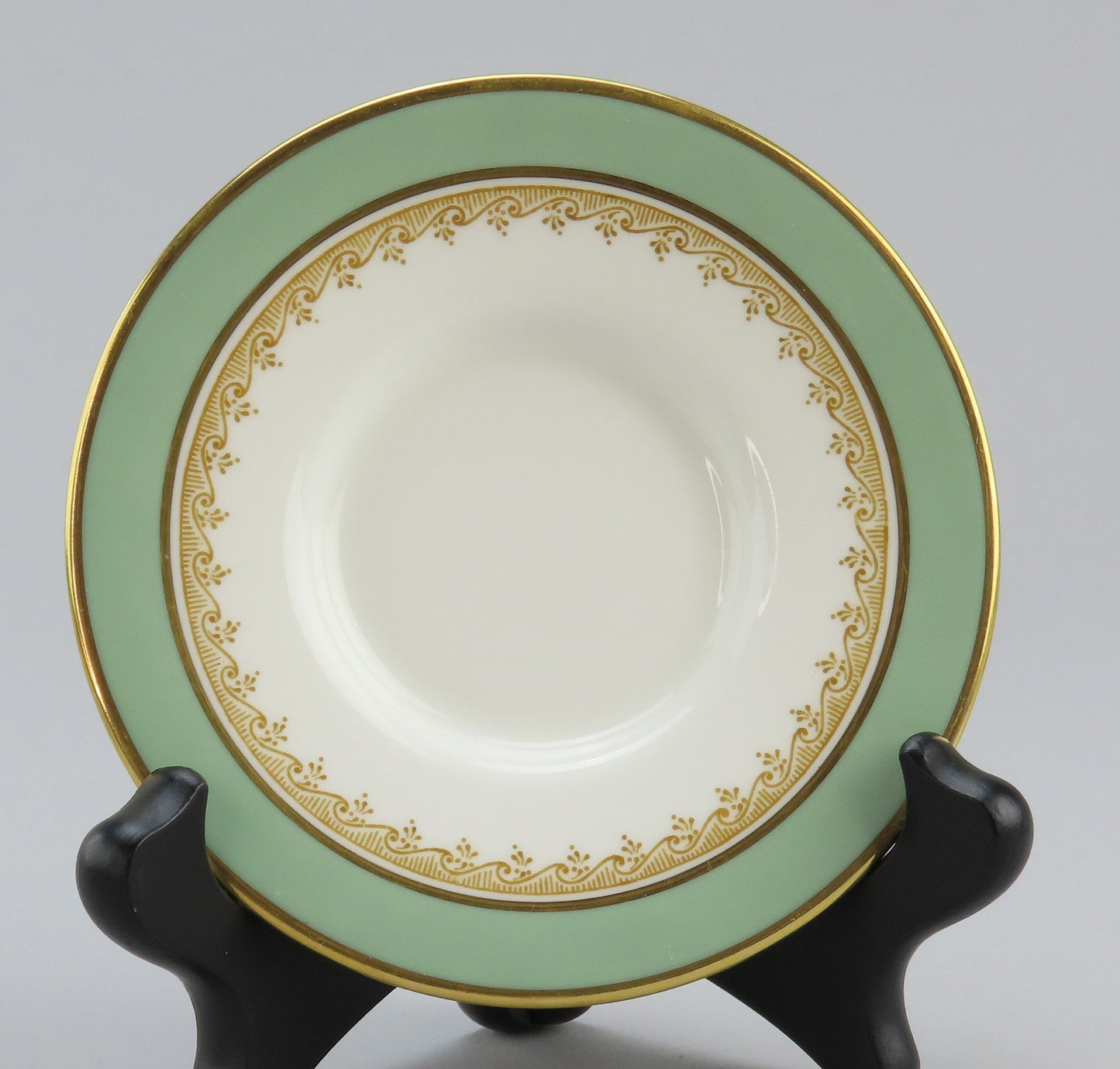 1960s Vintage Wedgwood Eccles Bead Celadon Service For 5 Demitasse Cups Saucers