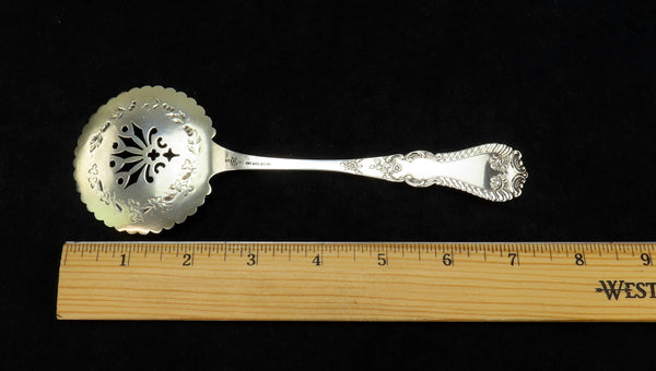 Rare c1895 Fessenden Sterling Silver Alice Cucumber Tomato Slice Server S Mono
