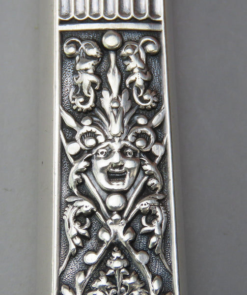 Fabulous Gorham Old Medici 1880s Sterling Silver Ice Cream Slice 12 1/4"