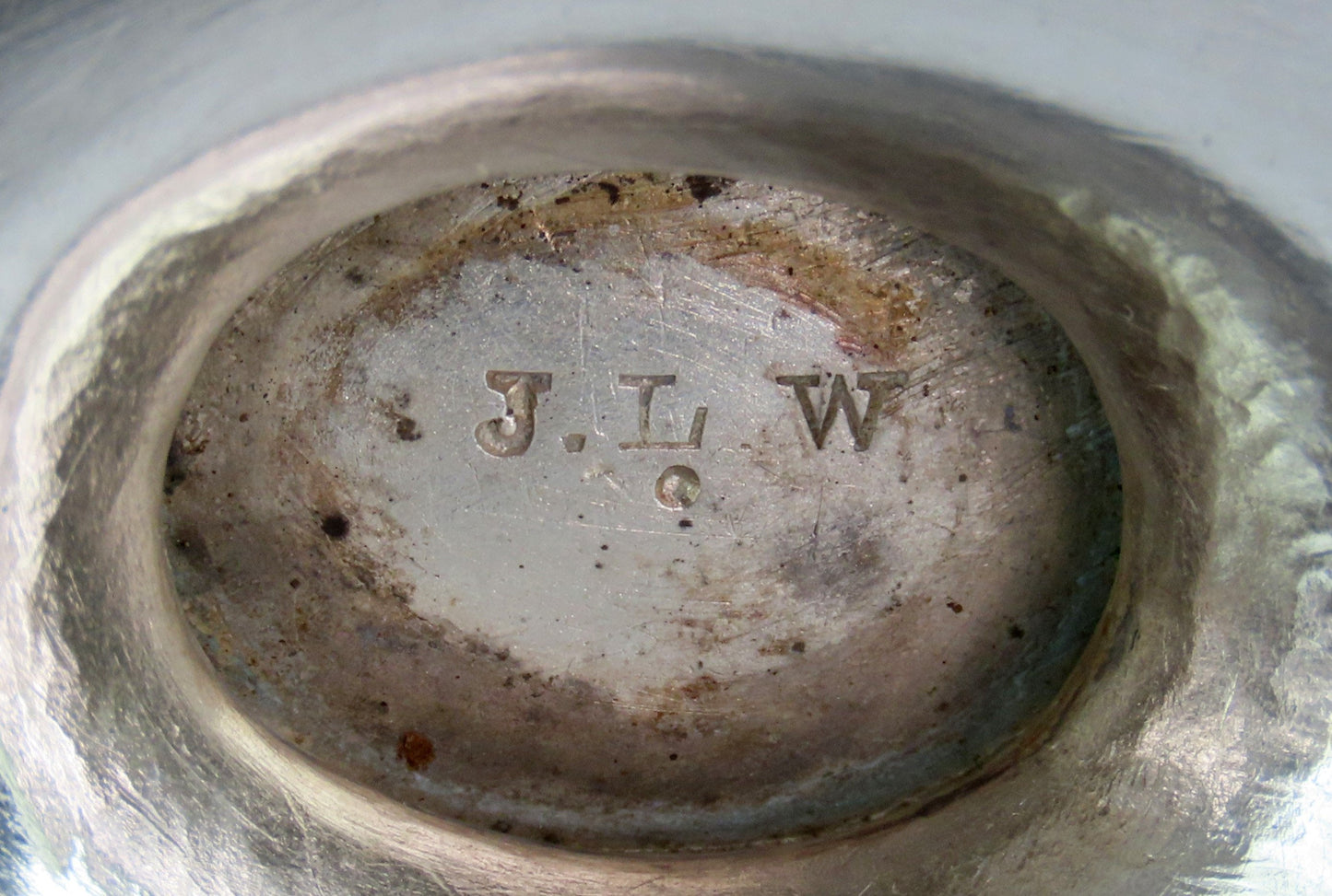 Pair John Westervelt Coin Silver Master Salt Cellars Deer/Stag Handles