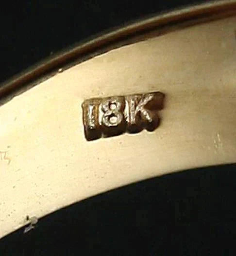 Modern 18K Yellow Gold Ring Set with 38 Brilliant Cut Diamonds