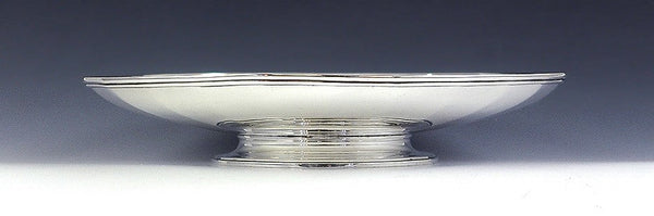 Antique 1920s 1930s Tiffany & Co Sterling Silver Compote Pedestal Dish 9"