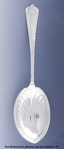 Antique Sterling Silver Gorham Domestic 1880 Shell Bowl Serving Spoon 9"