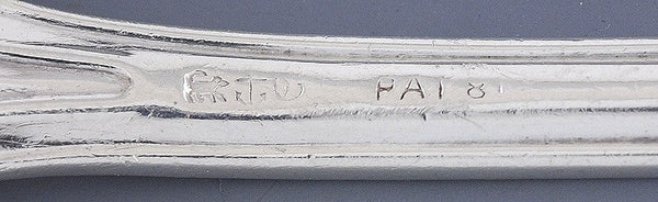 Antique Sterling Silver Gorham Domestic 1880 Shell Bowl Serving Spoon 9"