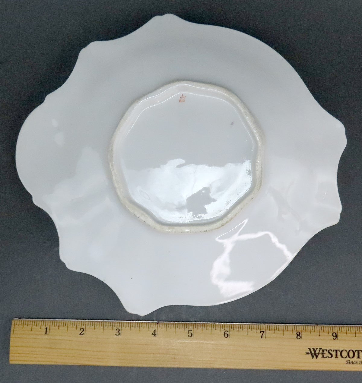 c1840s English Staffordshire Davenport Green Floral Tray Serving Dish Plate