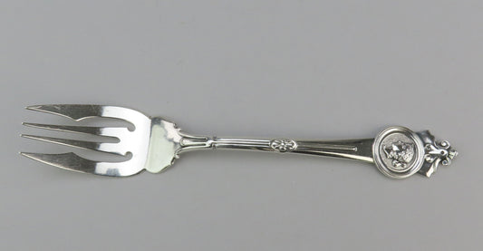 Pair Superb Antique Gorham Medallion Sterling Salad or Fish Forks