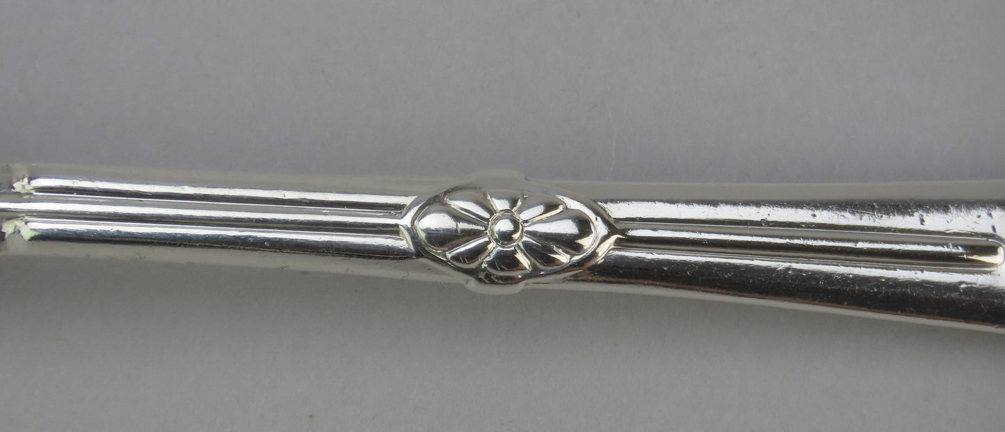 Pair Superb Antique Gorham Medallion Sterling Dinner Forks 7 3/8 inches