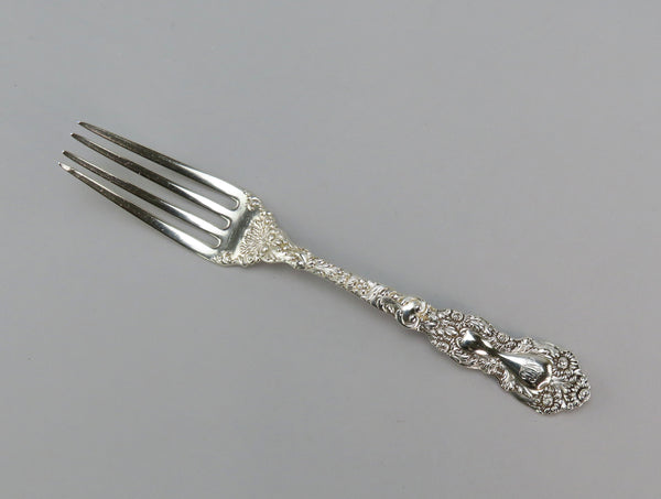 12 Gorgeous Gorham Imperial Chrysanthemum Sterling Silver Forks 6 7/8 Inches