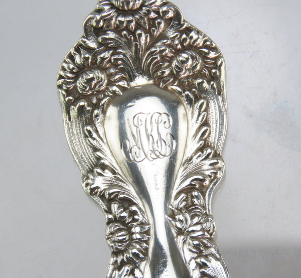 12 Gorgeous Gorham Imperial Chrysanthemum Sterling Silver Forks 6 7/8 Inches