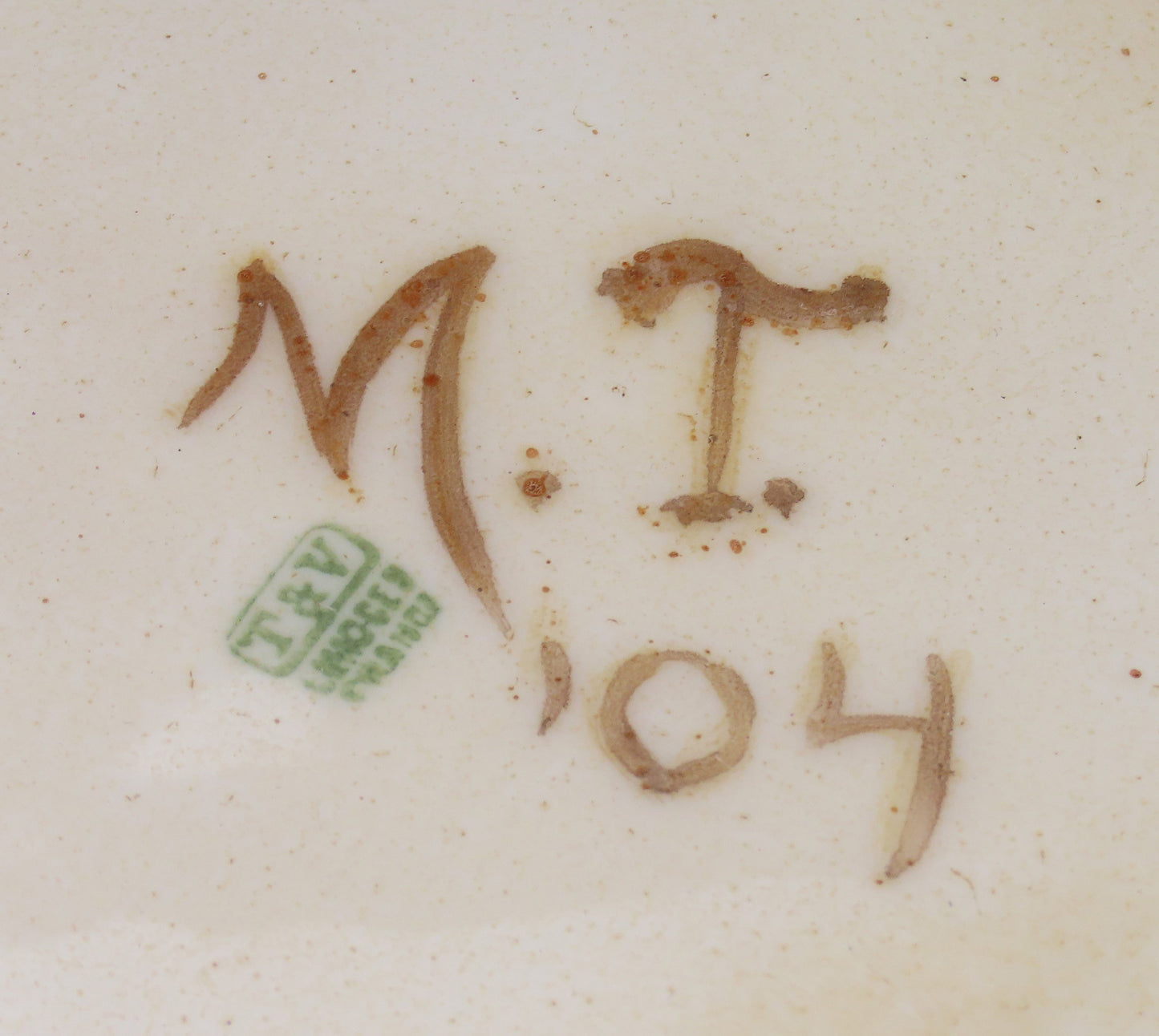 Huge 1904 Limoges Tres. Vogt Hand Painted Grapes Gilt Large Punchbowl Bowl 14.5"