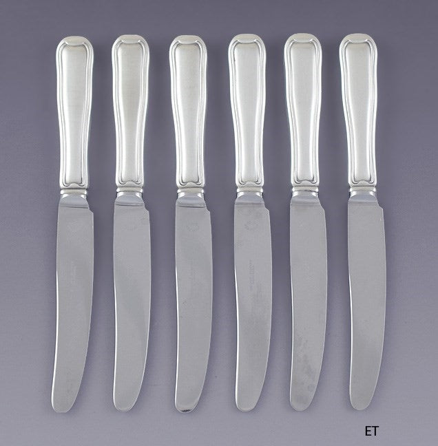 Vintage 6 Georg Jensen Sterling Silver Old Danish 1947 Knives