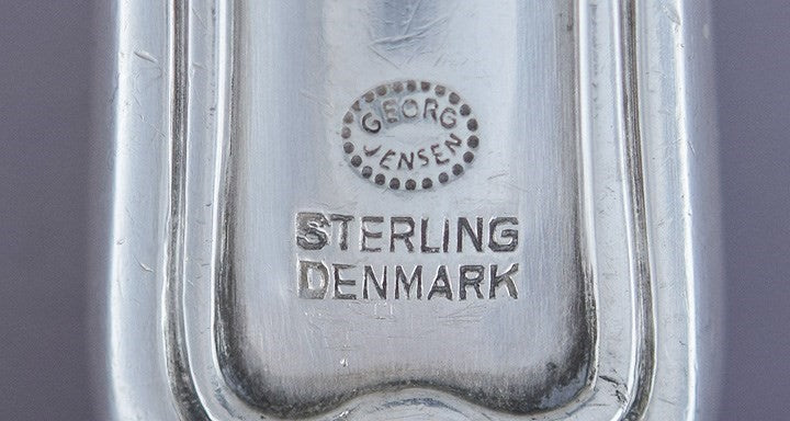 Vintage 6 Georg Jensen Sterling Silver Old Danish 1947 Knives