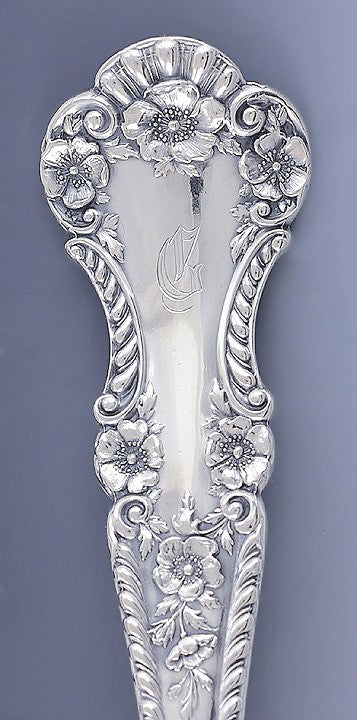 Fine Quality Gorham Cambridge Sterling Silver Salad Fork Spoon Serving Set