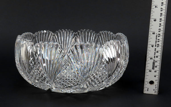 Fabulous ABP Am Brilliant Period Cut Glass Bowl Great Cond 10 Inches Diameter