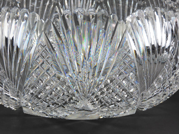 Fabulous ABP Am Brilliant Period Cut Glass Bowl Great Cond 10 Inches Diameter