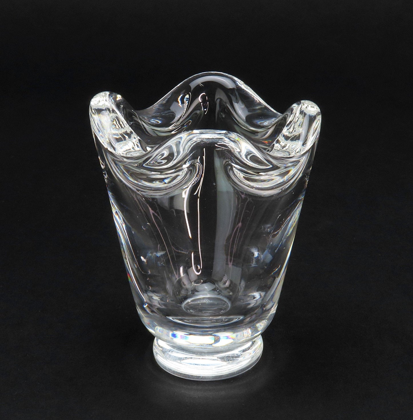 Charming VTG Signed Steuben Art Glass Small Bud Vase Toothpick Cigarette Holder