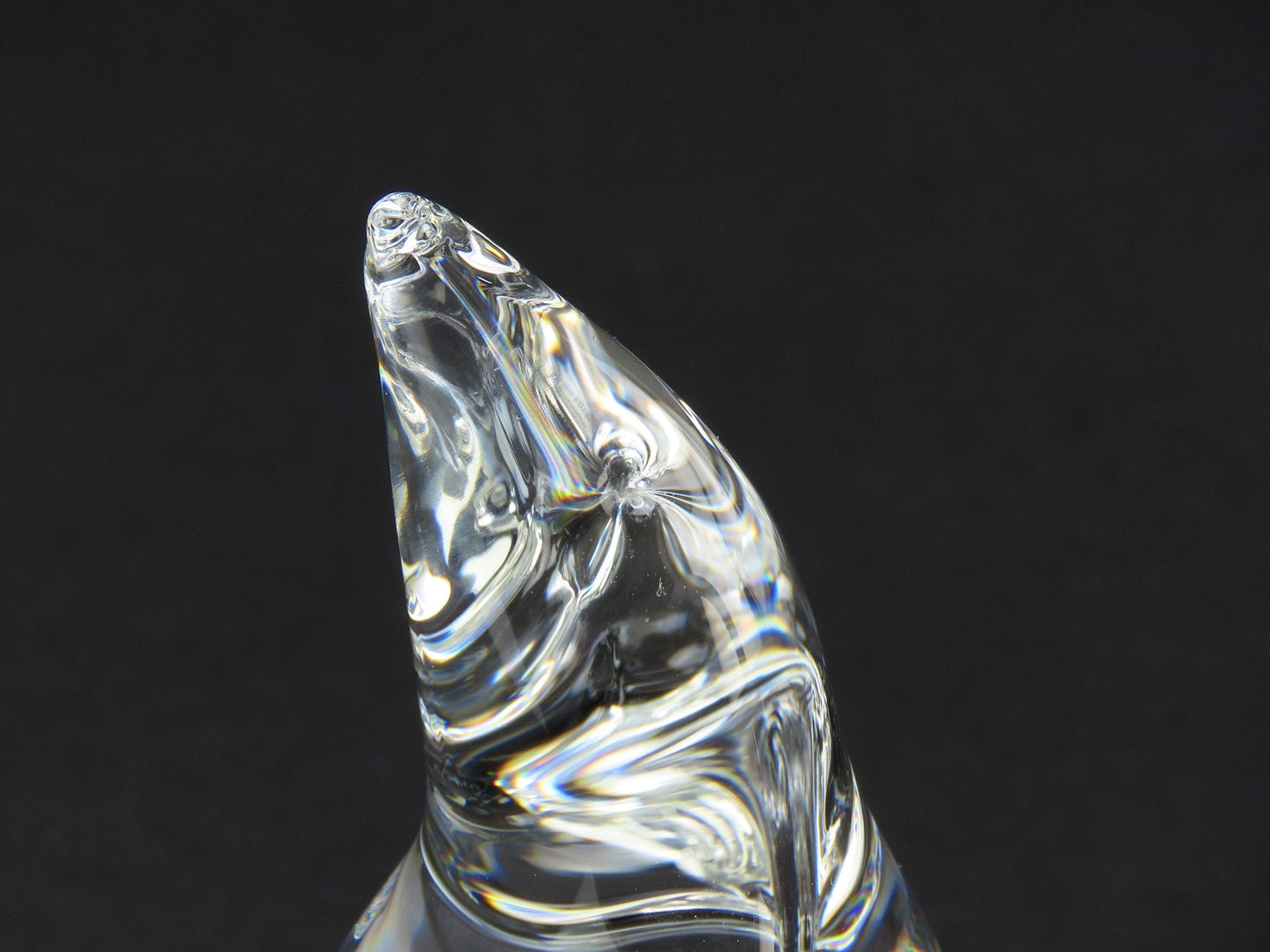Cute VTG 3.5" Signed Steuben Art Glass Penguin Standing Paperweight Figurine