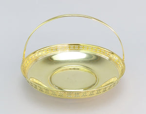 Superb Tiffany Co Gilt Sterling Silver Gold Vermeil Pierced Rim Basket Bowl