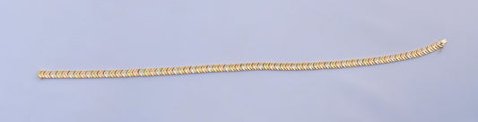 Fabulous Vintage Italian 14k Gold Necklace Chiampesan Tri-Tone Chain