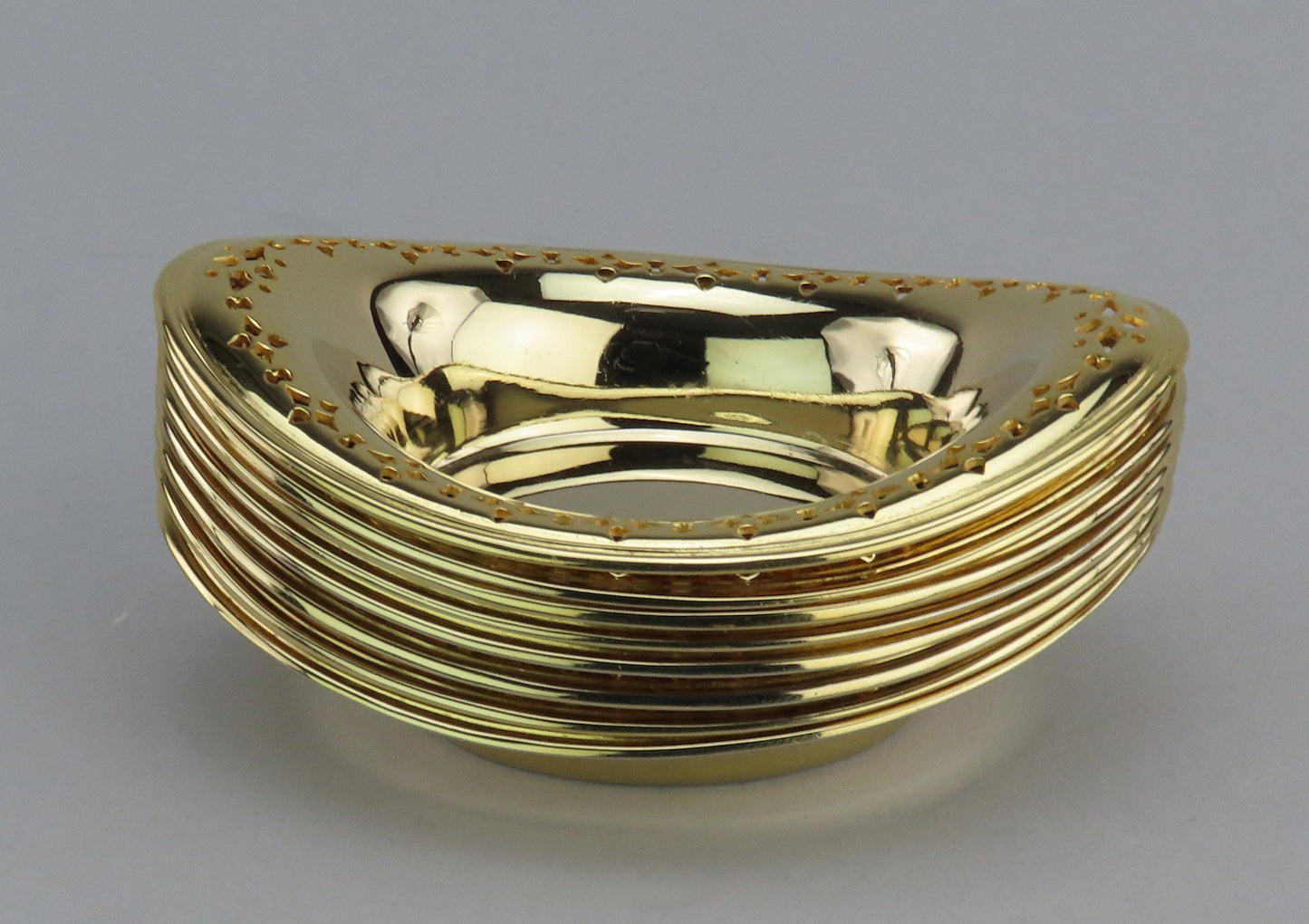 8 Gorgeous Tiffany Co Sterling Silver Gilded Nut or Candy Dishes No Mono