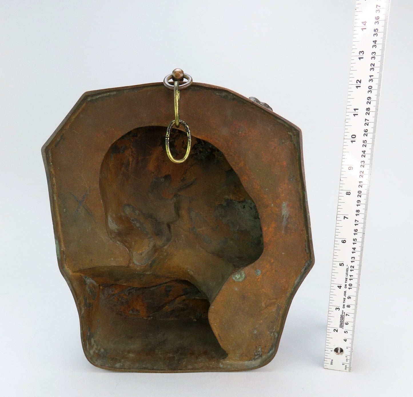 20th Century French Bronze E Barbedienne Fondeur Young Man Profile Wall Hanging